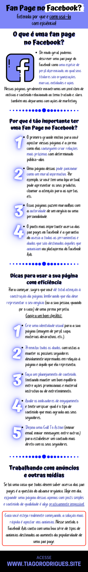Infográfico sobre o artigo Fan Page no Facebook Entenda por que e como usá-la com eficiência